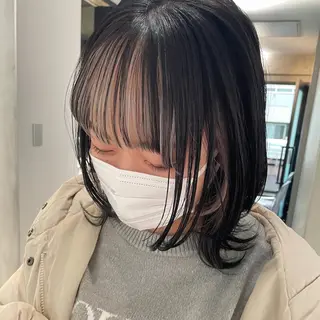 ミディアム カラー 女性艶髪マンツーマン YUKIのヘアスタイル