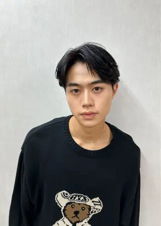 メンズ メンズカット/ フェザーパーマ/げんのヘアスタイル