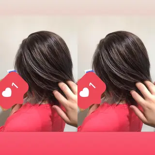 ミディアム カラー 似合わせ/ブリーチ カラー.岡田友仁のヘアスタイル