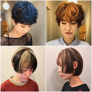ショート カラー ショート/ボブ /パーマ🌿柏原良亮のヘアスタイル