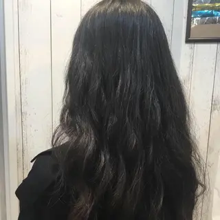 ロング パーマ 金崎 新吾のヘアスタイル