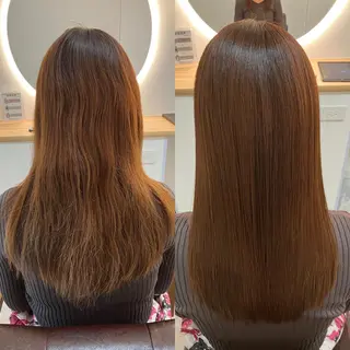 ロング カラー ヘアアレンジ キッズ 横浜関内髪質改善 re:Magoのヘアスタイル