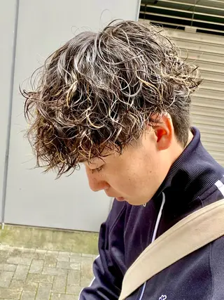 ショート パーマ メンズ 🏁メンズパーマ/ RYOYAのヘアスタイル