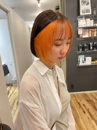 カラー yuu /N° 大分中央町店のヘアスタイル