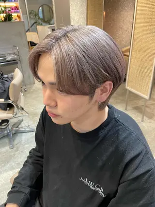 ショート カラー メンズブリーチカラー ❤︎hirokoのヘアスタイル