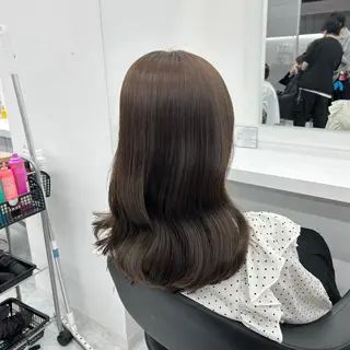 セミロング カラー ヘアアレンジ mai🍑暖色カラー /レイヤー💖のヘアスタイル