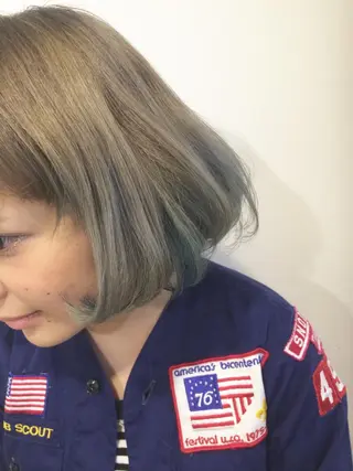 ショート カラー 🪼個性、雰囲気🪼 ⛈オカダ🎧のヘアスタイル