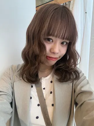 ミディアム 🎀RAMU🎀 暖色カラー/透明感のヘアスタイル