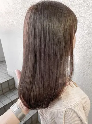 セミロング カラー ブリーチ koheiのヘアスタイル