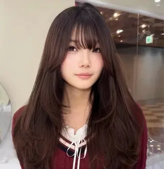 ロング ワンホン×髪質改善 つのーか🩶‪🫧のヘアスタイル