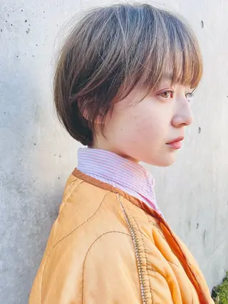 ショート カラー パーマ ショートボブ髪質改善 縮毛矯正のプロ山道潤のヘアスタイル
