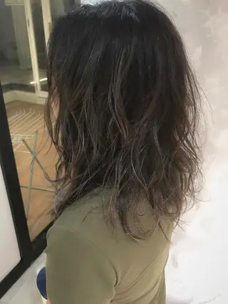 セミロング カラー 松村 崇弘のヘアスタイル