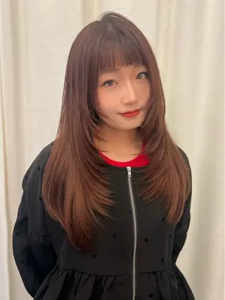 カラー ヘアアレンジ saya🍀/透明感 カラー/ヘアセットのヘアスタイル