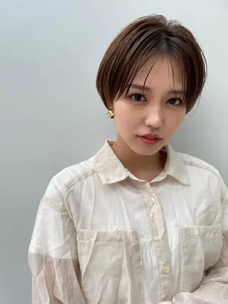 ショート 三浦 優花のヘアスタイル