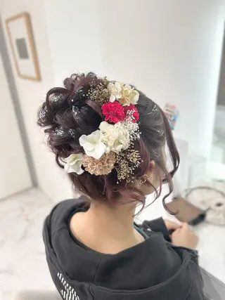 ロング ヘアアレンジ ヘアセット専門店 Rのヘアスタイル