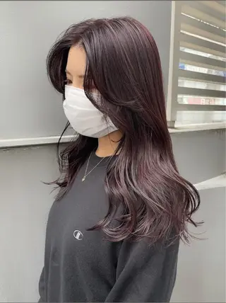 ミディアム カラー 立川✨ブリーチ/ ケアブリーチ✨のヘアスタイル