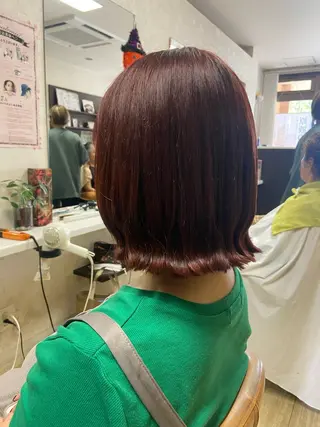 ミディアム 千上 結希奈のヘアスタイル