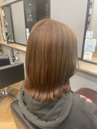 カラー soleil by ailes所属・Yunoka/切りっ ぱなし/顔まわりのヘアスタイル