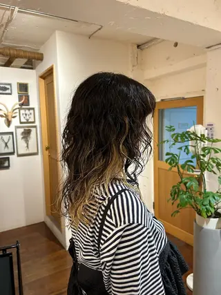 ロング カラー パーマ ＊UNU＊ RICOのヘアスタイル