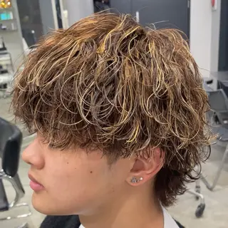 ミディアム カラー ヘアアレンジ メンズ fifth 石川 凪のヘアスタイル