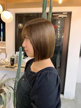 ミディアム 縮毛矯正/韓国ヘア /ブリーチ/ヒロのヘアスタイル