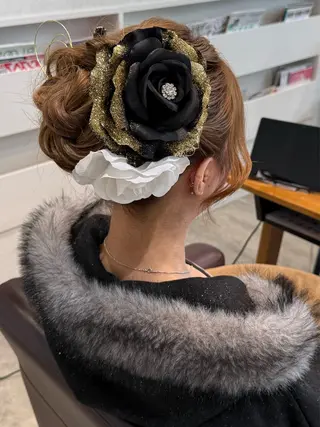 ヘアアレンジ ハイトーン/ダブル カラー/あやかのヘアスタイル