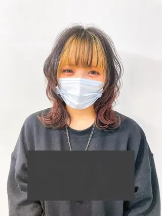 セミロング やまぎし ひろきのヘアスタイル