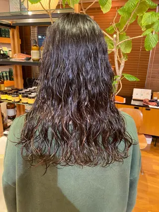 ロング パーマ ヘアアレンジ Miyu/透明感 カラー/レイヤーのヘアスタイル