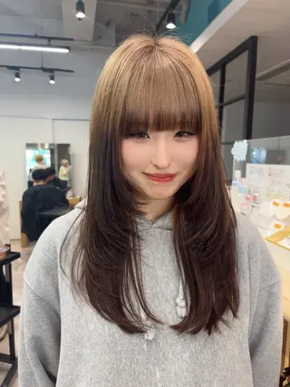 ロング カラー 🌞レイヤー×カラー 前川那津美🌞のヘアスタイル
