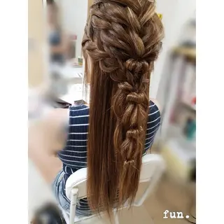 ロング ヘアアレンジ fun./ヘアセット /エクステ/着付のその他イメージ
