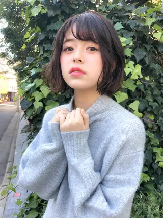 ショート カラー パーマ 甲斐 敢のヘアスタイル