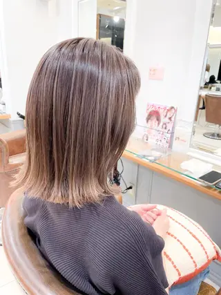 ミディアム カラー ✨カラー支持No.1 🧸ワキ カナコ🧸のヘアスタイル
