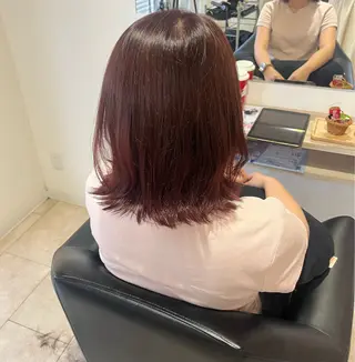 ミディアム 骨格/顔型/診断/ 伏見/伊藤桃花のヘアスタイル