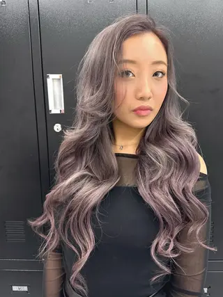 ロング カラー 🌈評価No.1🌈 艶髪カラー❌エクステのヘアスタイル