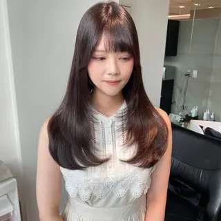 セミロング 銀座/レイヤーカット 🤍内野すみれのヘアスタイル