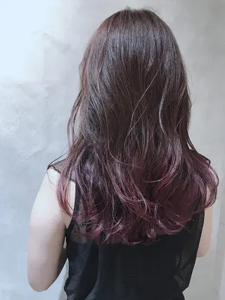 ミディアム カラー MOU namba ムウナンバのヘアスタイル