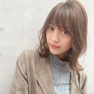 ミディアム カラー 髪質改善☆ 縮毛矯正miyuのヘアスタイル