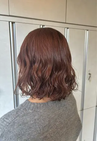 ミディアム パーマ 🎼レイヤー/透明感 カラー/nene♬のヘアスタイル