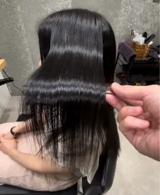ミディアム カラー 髪質改善ヘアケア 艶髪特化/上田のヘアスタイル