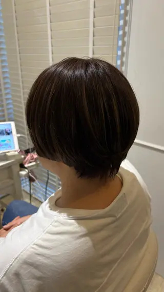 ショート カラー 似合わせ 顔周りYUUGAのヘアスタイル