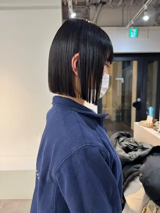 ミディアム aya/ブリーチ/ ボブ/ショートのヘアスタイル