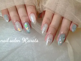 ネイル 💜ワンホンネイル ナインカラット💎のネイルデザイン