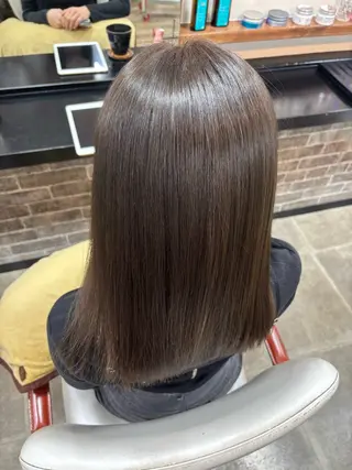 セミロング カラー ヘアアレンジ イツキ🌕デザインカ ラー🥨髪質改善🫧のヘアスタイル