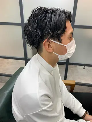 ショート パーマ メンズ 【S.BROOM】 店長　西川徹のヘアスタイル
