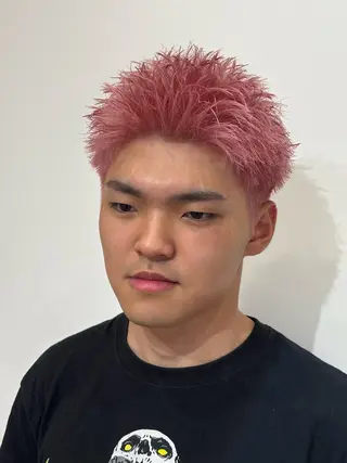 ショート カラー メンズ 【店長】メンズ職人 短髪　ハイトーン🔥のヘアスタイル