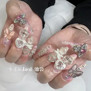 ロング ネイルJaol 池袋のネイルデザイン