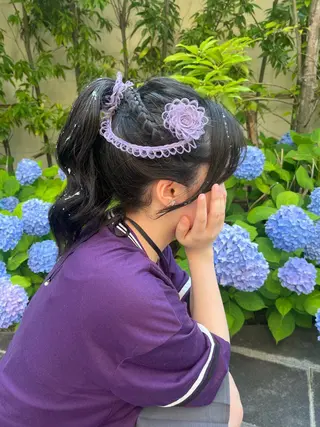 ミディアム 🩵tocca yui🩵のヘアスタイル