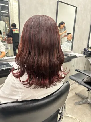ロング カラー すぐ巻ける縮毛矯正 🍀勝倉　麗のヘアスタイル