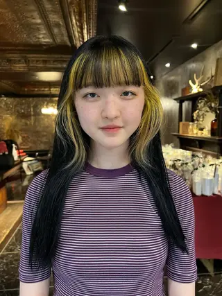 ロング カラー haco＋所属・圧倒的デザイン力 店長🎨RENAのヘアスタイル