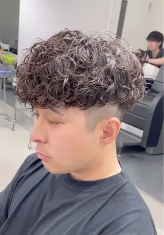 ショート カラー パーマ メンズ キッズ 栄💗レイヤーカット |パーマ|haruのヘアスタイル
